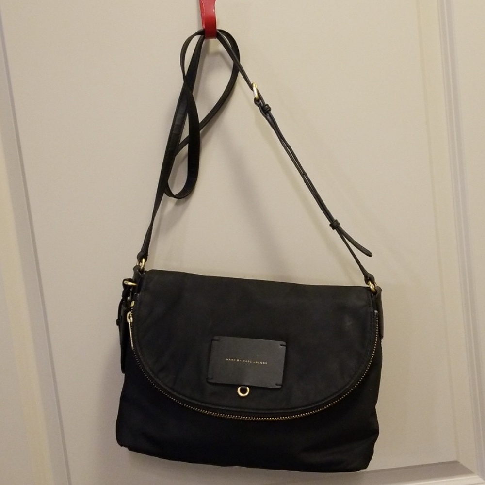 Marc by Marc Jacob's black nylon travel crossbody